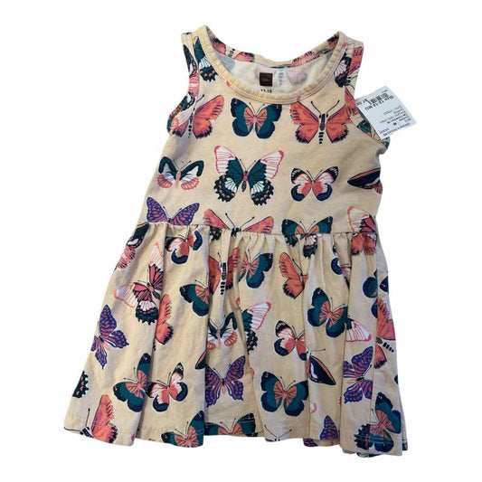 Tea Collection (A) Pink print Infant Size 12-18 MO Girl's Sundress