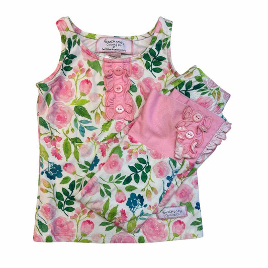 Sweet Honey (A) Floral Toddler Size 2T Girl's 2PCCasual