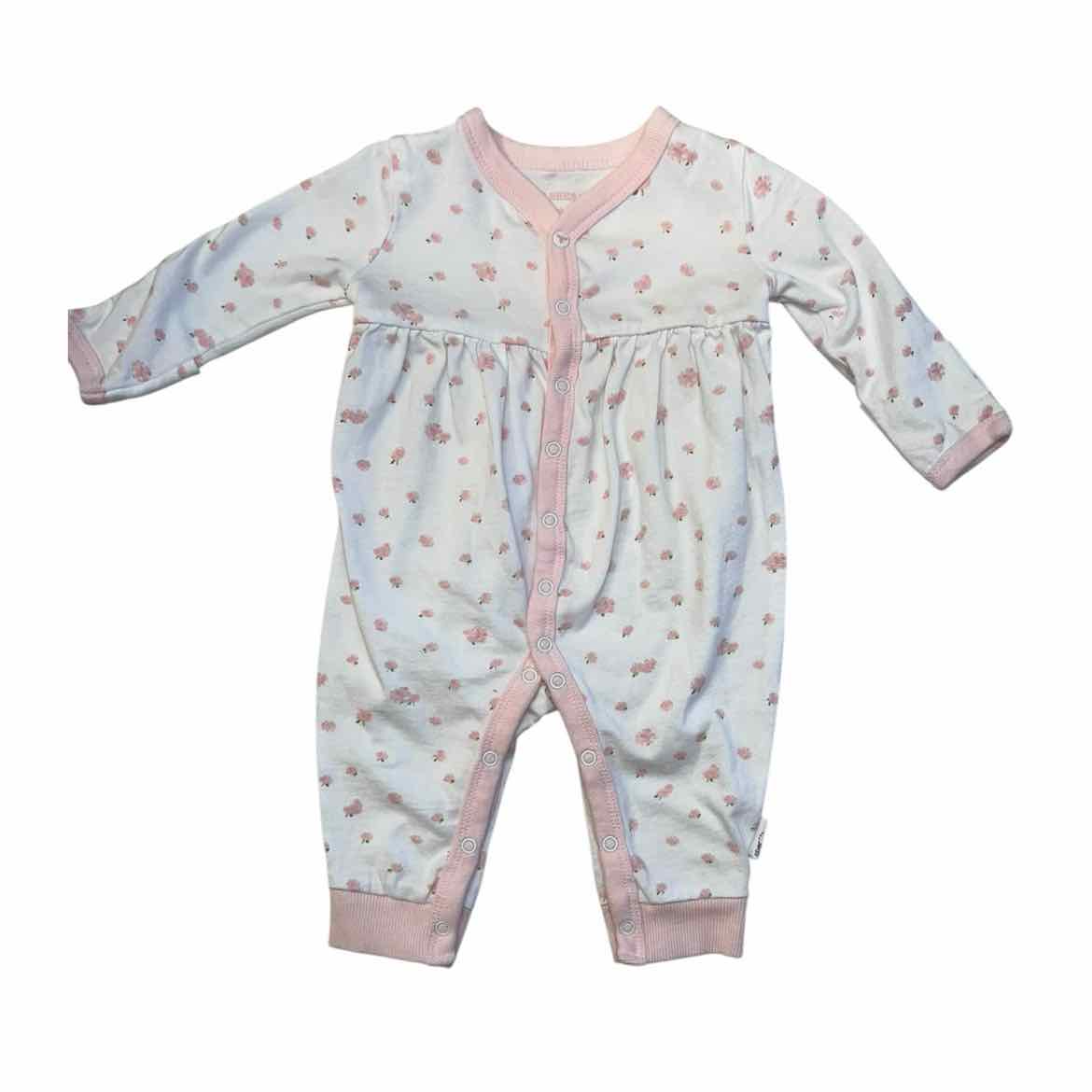 Burts Bees (C) White Infant Size NB Girl's 1PCSleepwear