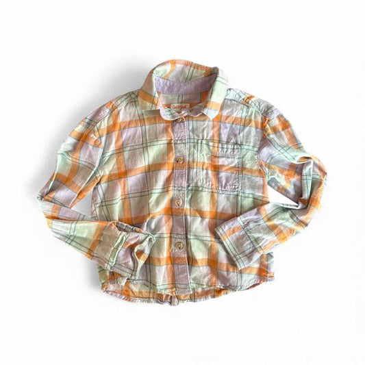 Cat and Jack (D) Plaid Youth Size 6-6X ButtondownLS
