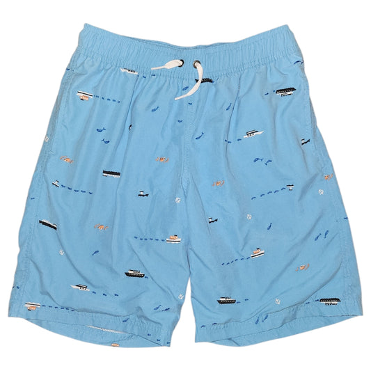 Hanna Andersson (A) Blue Print Youth Size 14-16 Boy's SwimTrunks
