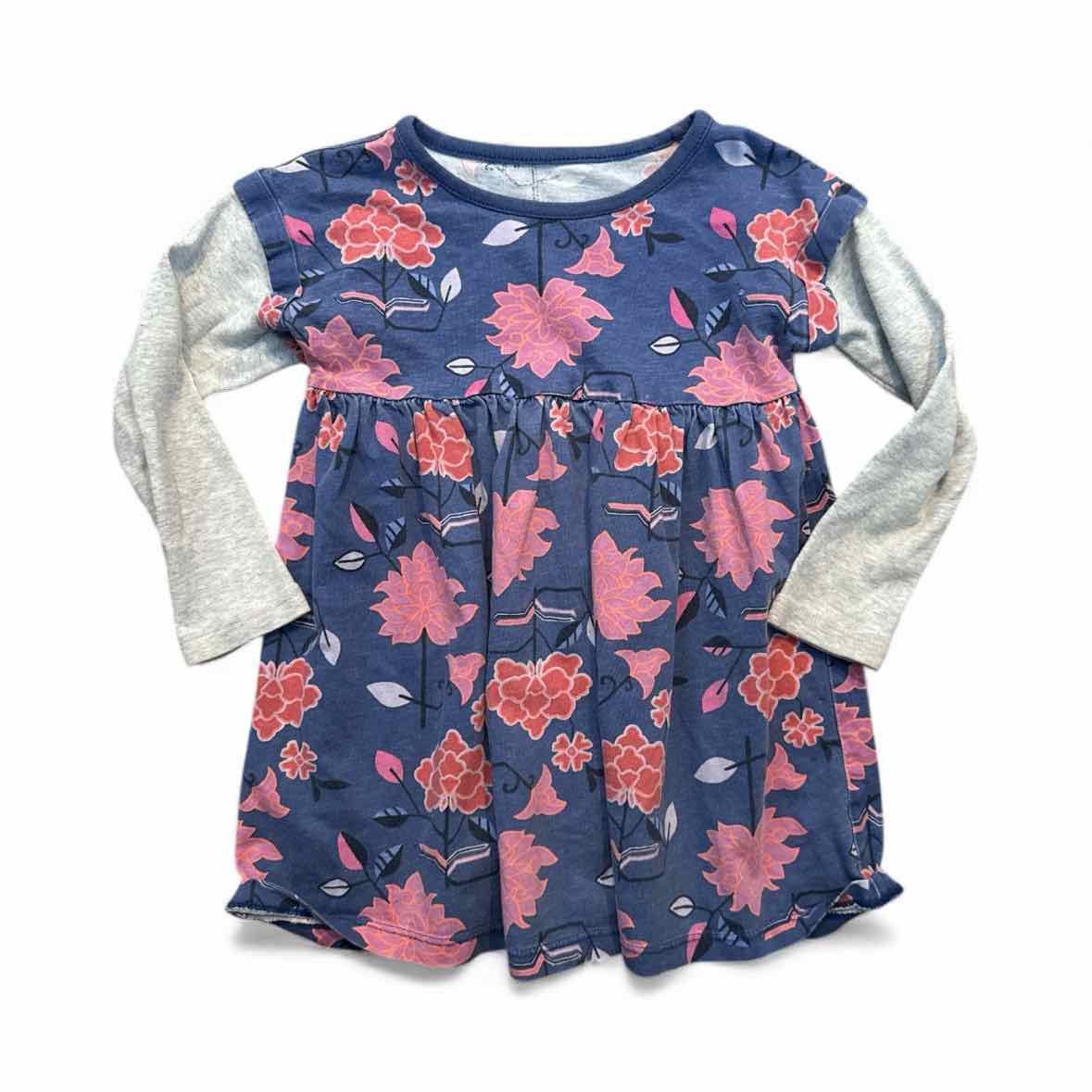 Tea Collection (A) Blue Print Toddler Size 2T CasualDress