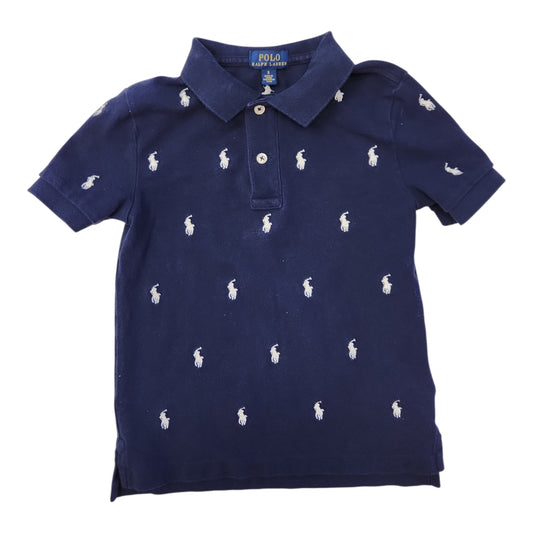 Ralph Lauren (A) Navy Print Toddler Size 5 Polo