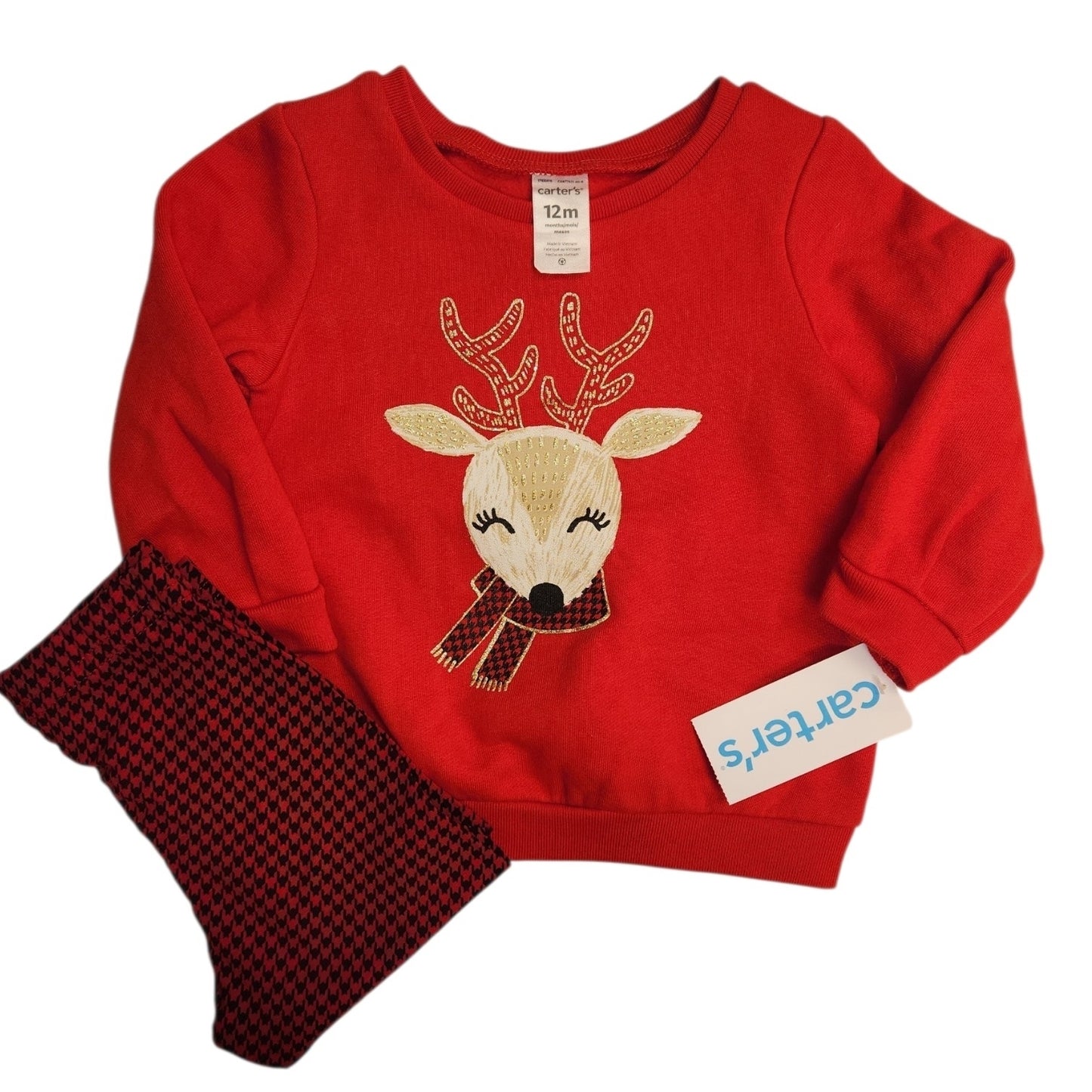 Carters (C) Red Infant Size 12 MO Girl's 2PC Casual