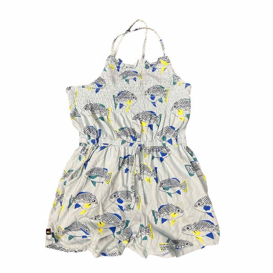 Tea Collection (A) Sky Blue Youth Size 7-8 Girl's CasualRomper