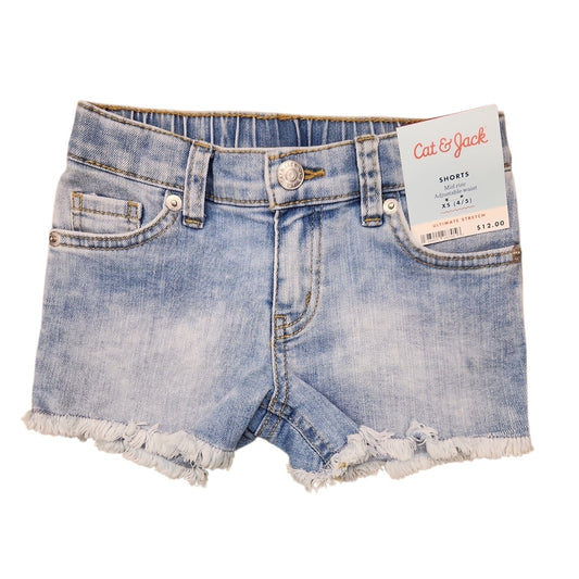 Cat and Jack (D) Blue Toddler Size 4-5 Girl's ShortDenim