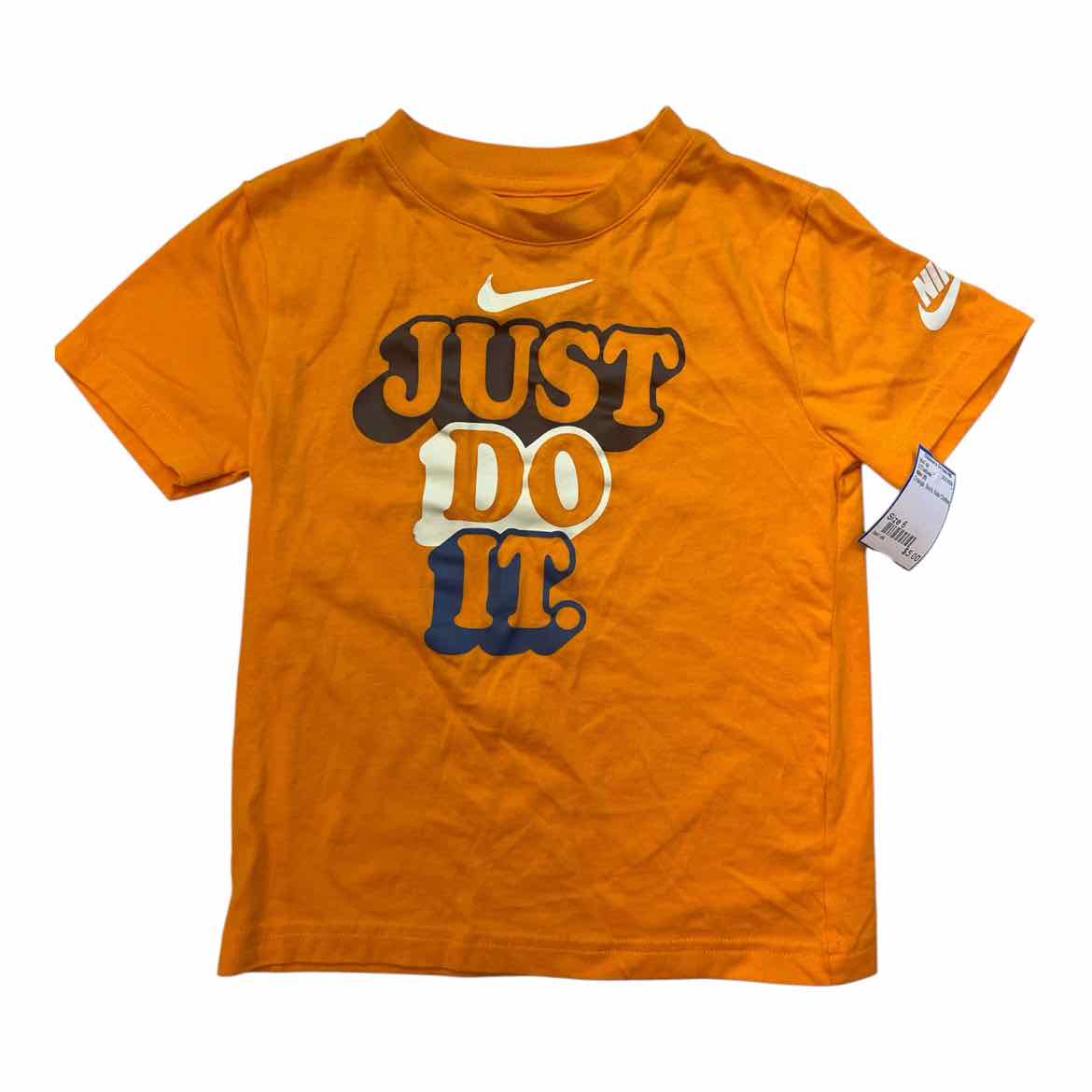 Nike (B) Orange Youth Size 6 Boy's SSTopBasic