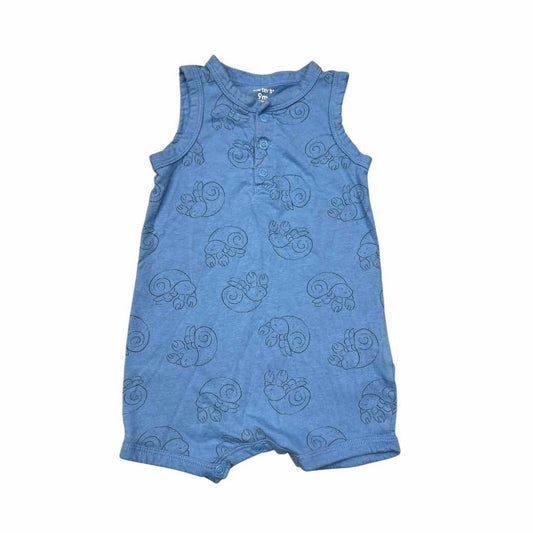 Carters (C) Blue Infant Size 9 MO Boy's CasualRomper