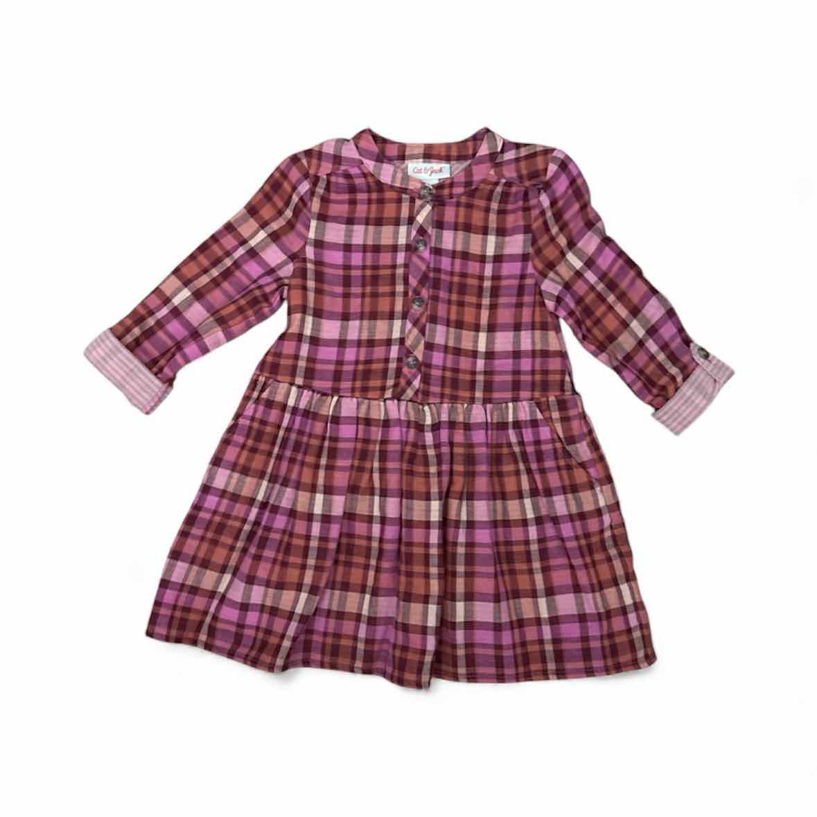 Cat and Jack (D) Plaid Toddler Size 3T CasualDress