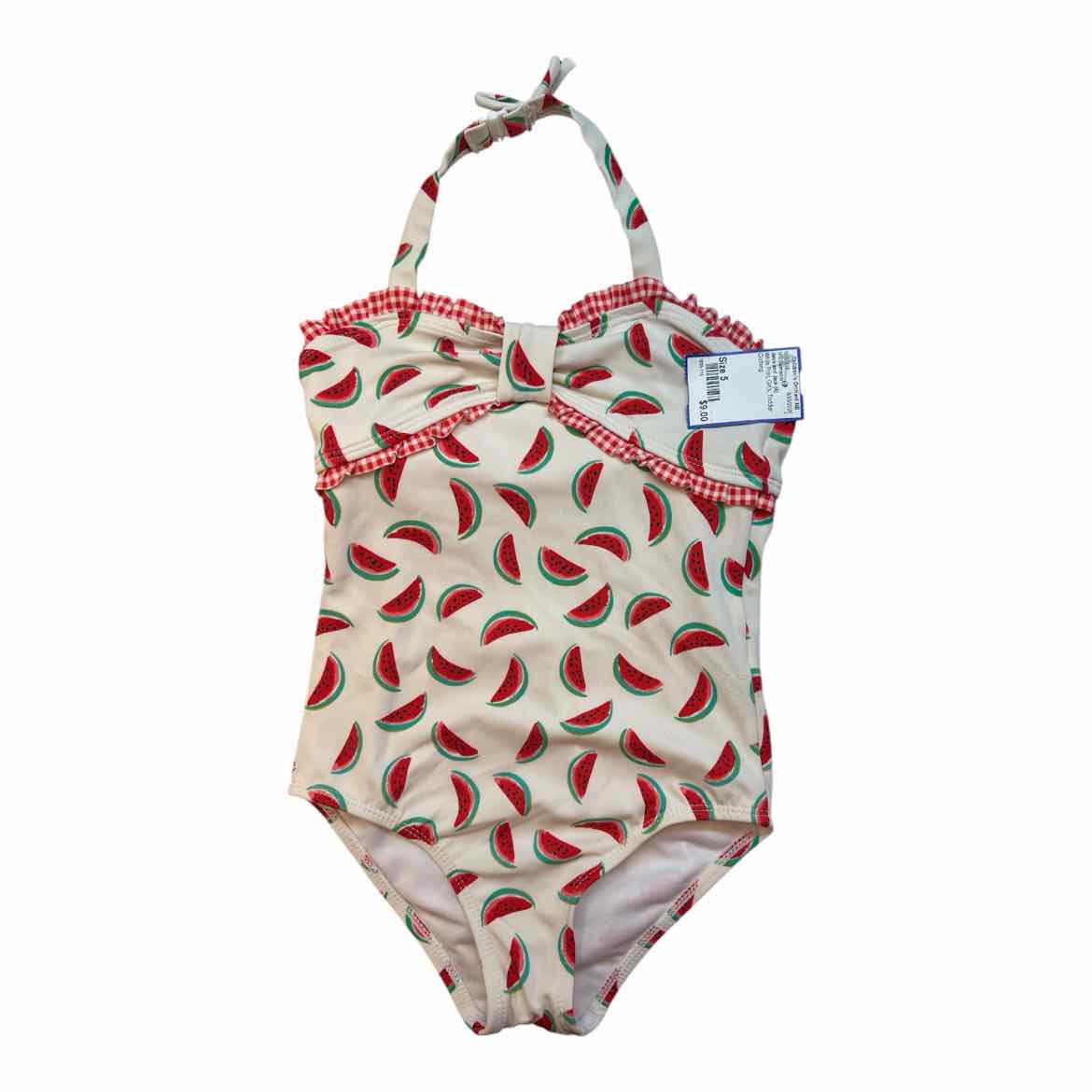 Janie and Jack (A) White Print Toddler Size 5 Girl's 1PCSwimwear