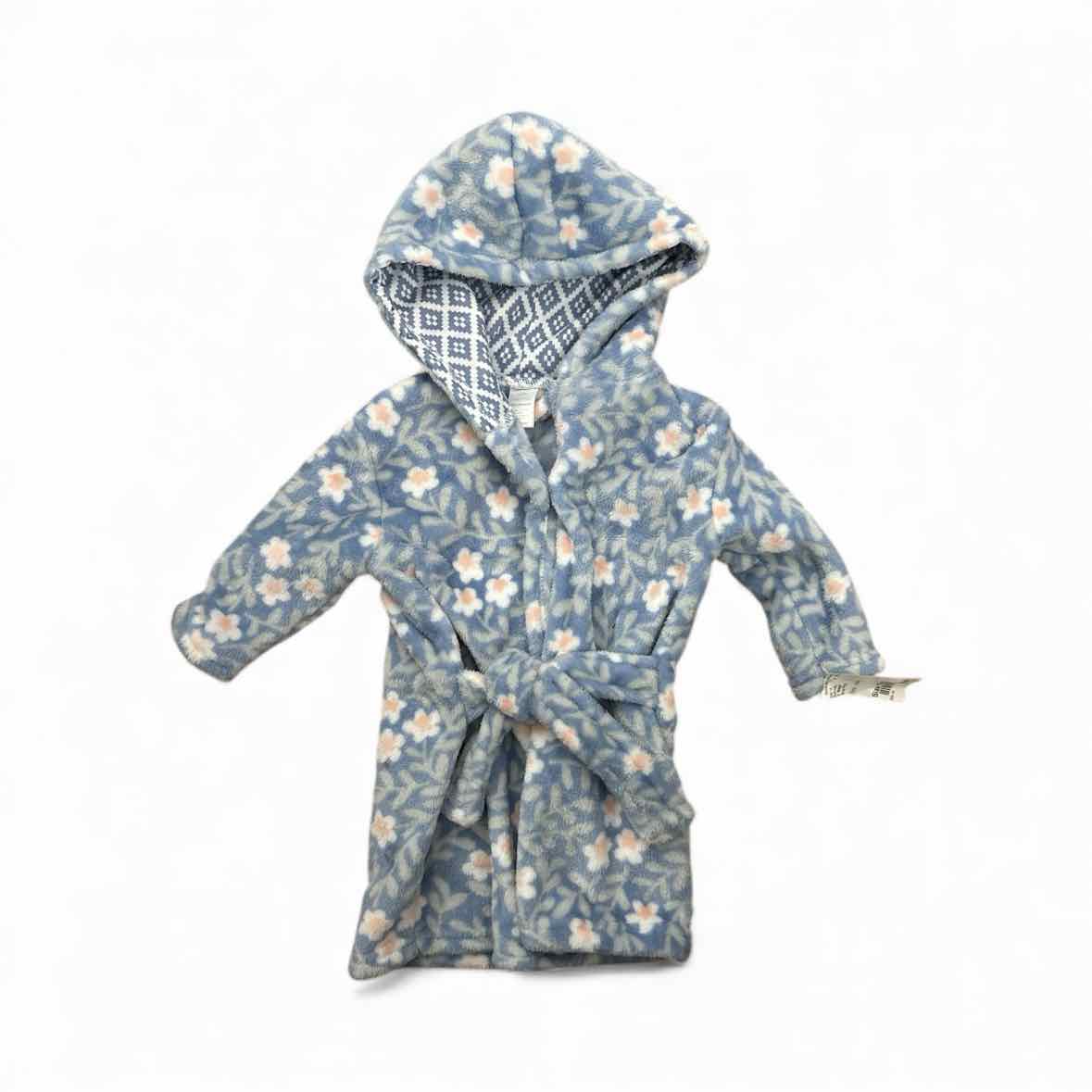 C Brand Blue Print Infant Size 12 MO Bathrobe