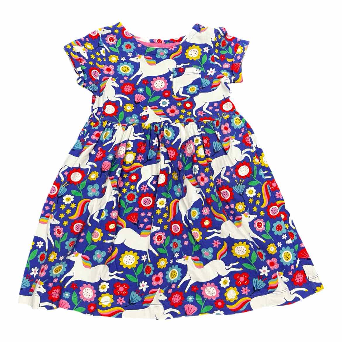 Mini Boden (A) Navy Youth Size 6-7 Girl's Basic dress