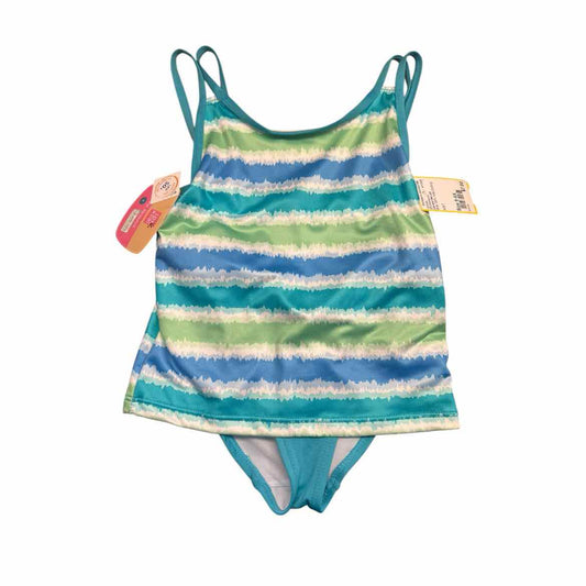Lily and Dan (D) Blue Youth Size 6-6X Girl's 2PCSwimwear