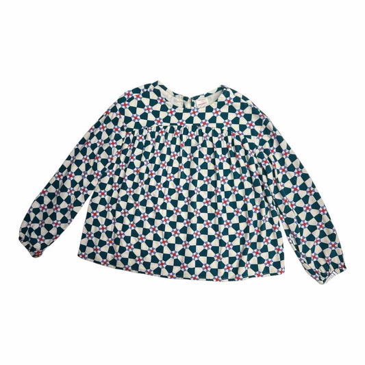 Hanna Andersson (A) Green Print Youth Size 10 Girl's LSTop
