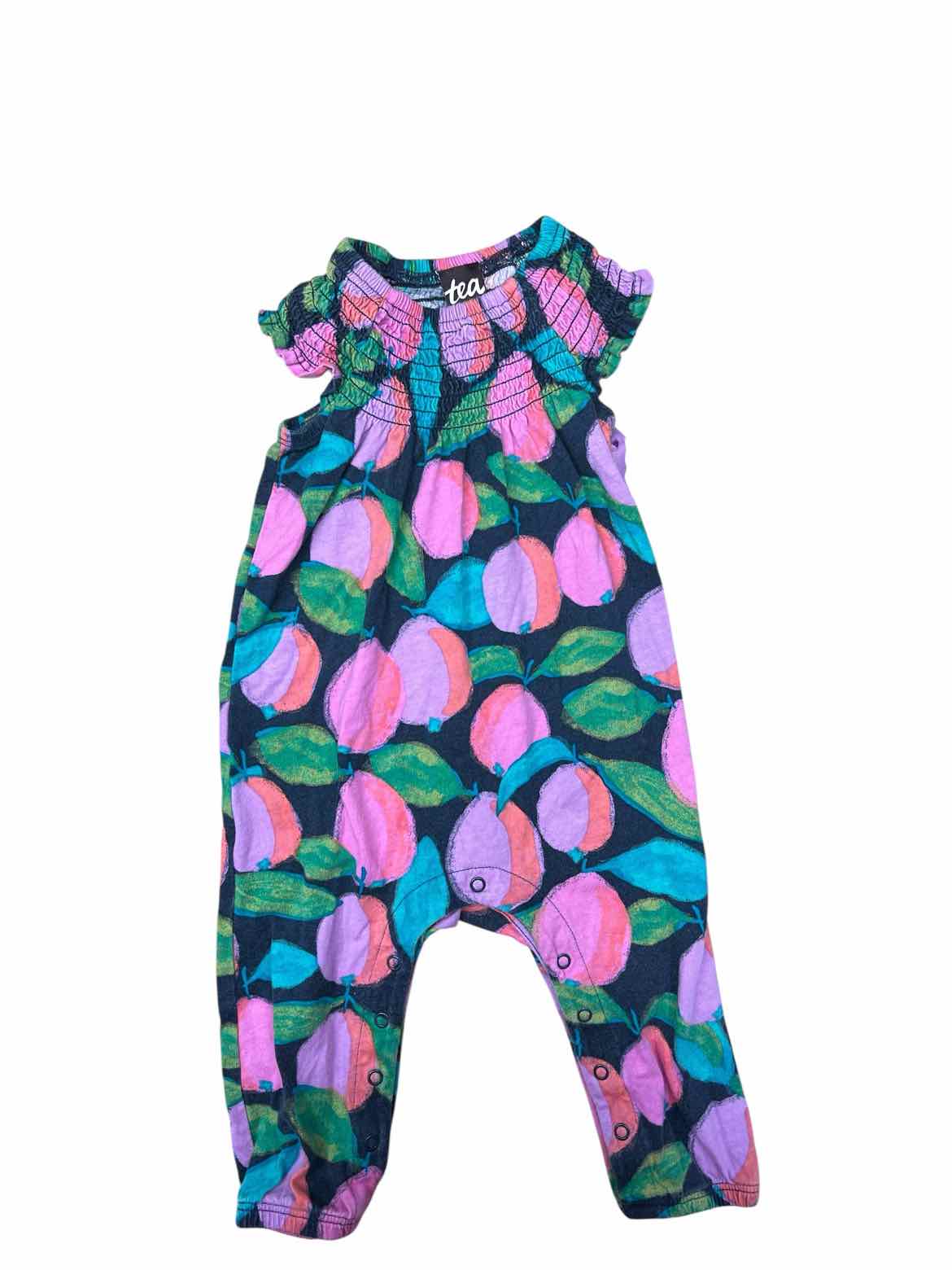 Tea Collection (A) Purple Print Infant Size 6-9 MO 1PC Casual