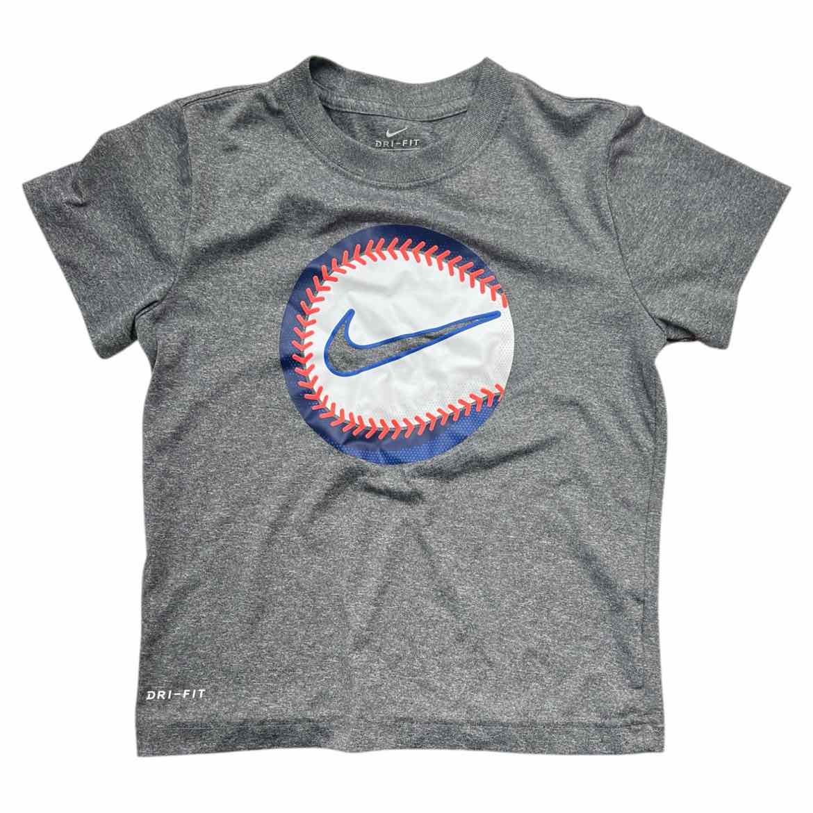 Nike (B) Grey Youth Size 6 Boy's AthleticTopSS