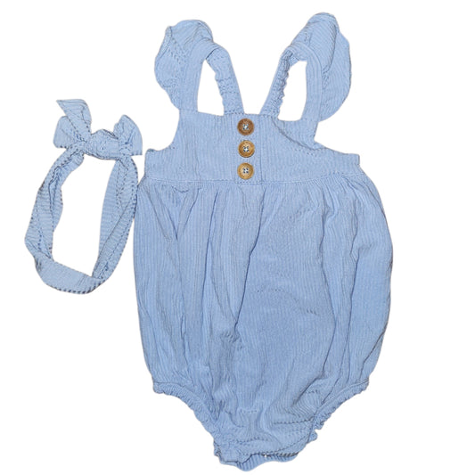 Posh Peanut (AA) Blue Infant Size 6-12 MO Girl's CasualRomper