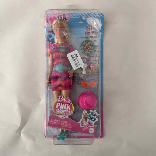 Barbie Pink Passport Italy Doll Set
