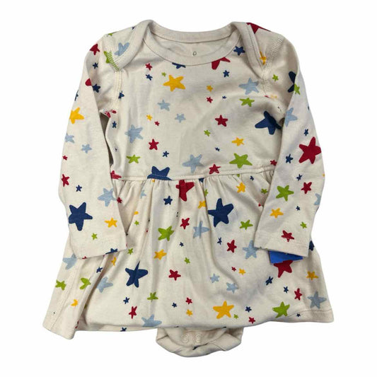 Moon and Back (B) White Infant Size 6-12 MO Girl's CasualDress