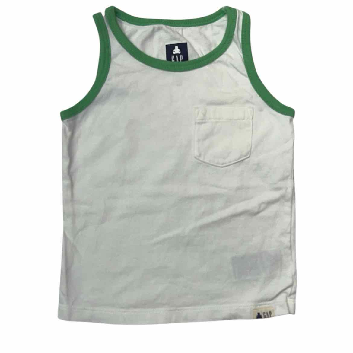 Gap (B) White Toddler Size 2 Boy's TankTopBasic