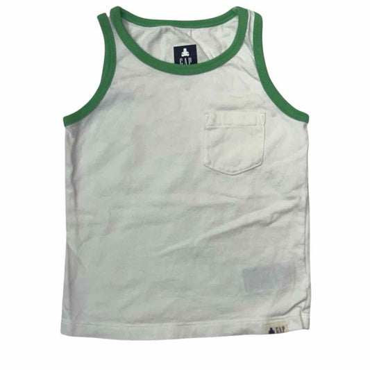 Gap (B) White Toddler Size 2 Boy's TankTopBasic