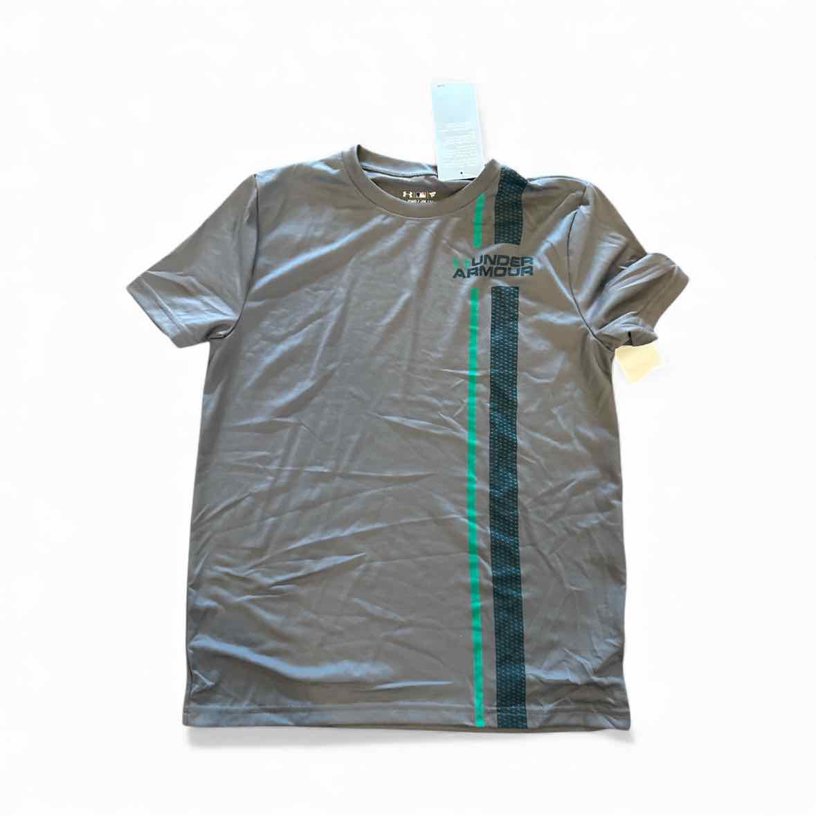 Under Armour (B) Grey Youth Size 10-12 AthleticTopSS