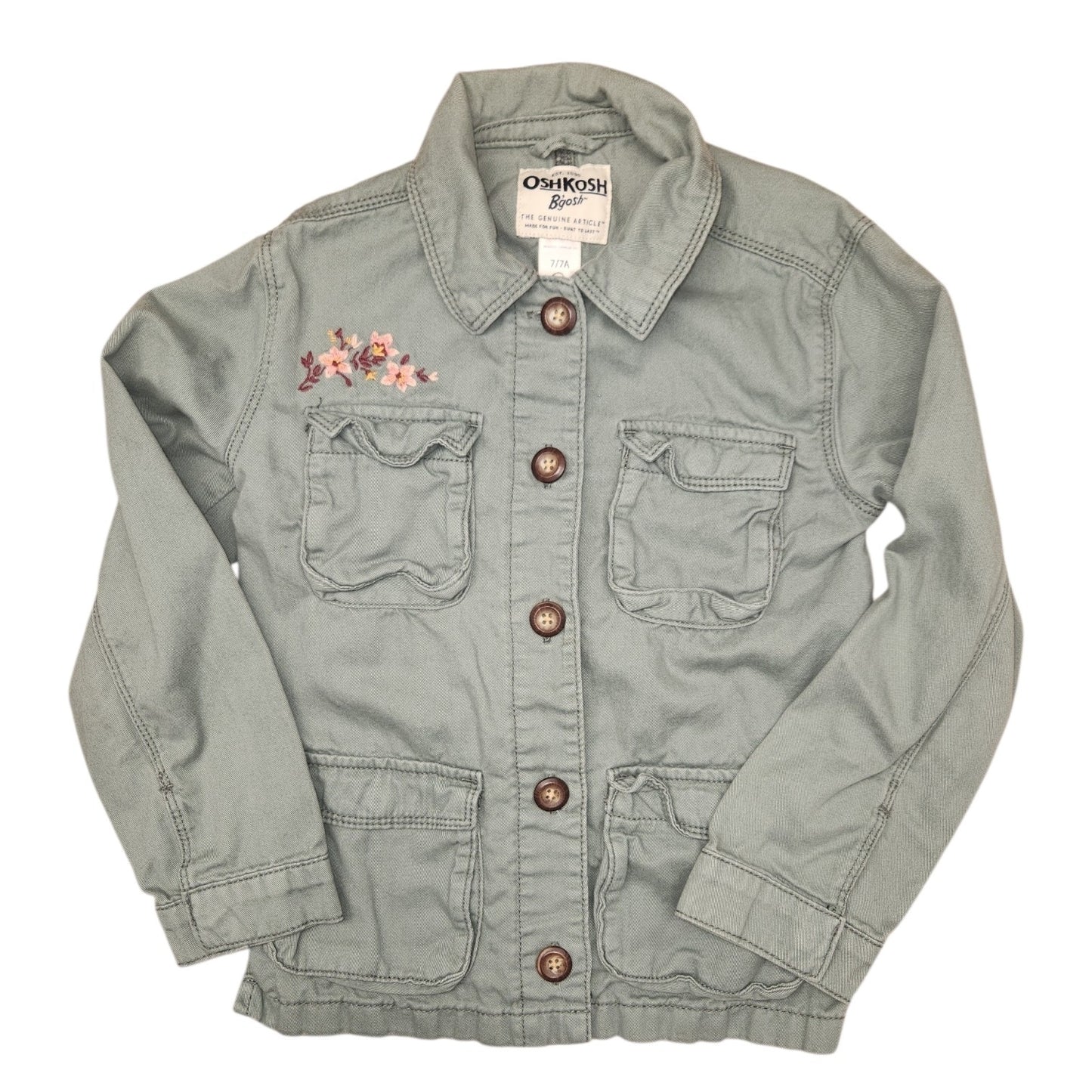 OshKosh BGosh (B) Green Youth Size 7 Girl's Jacket Light
