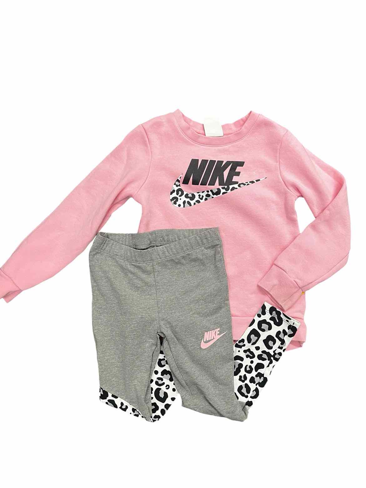 Nike (B) Light Pink Youth Size 6 Girl's 2PCCasual
