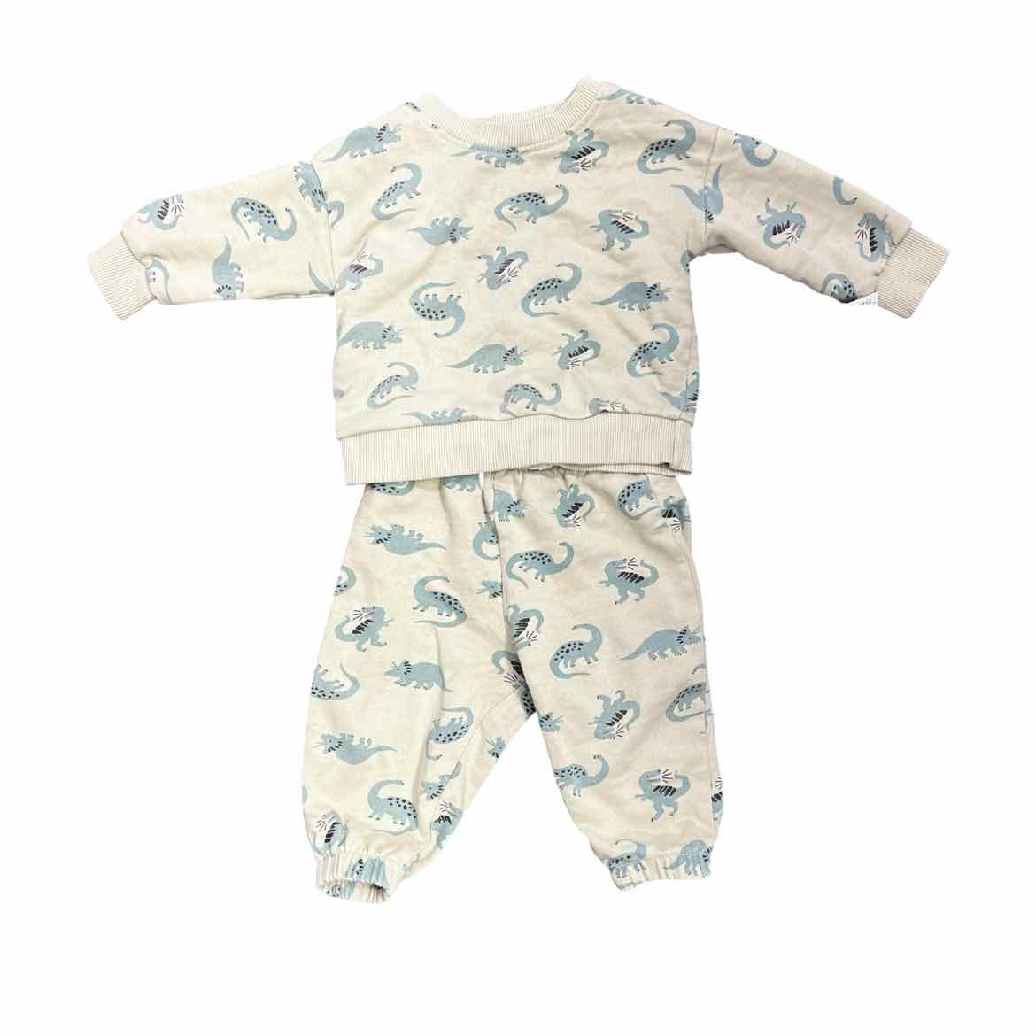 Hanna Andersson (A) Green Print Infant Size 6-12 MO Boy's 2PC Casual