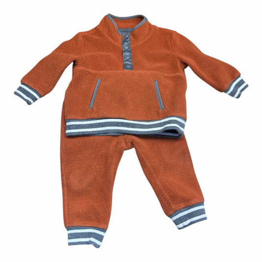 Gap (B) Orange Infant Size 12-18 MO 2PC Athletic Pant Suit