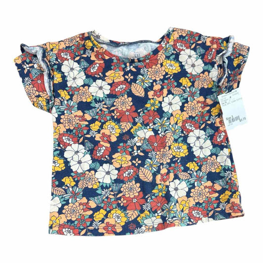 Gap (B) Floral Toddler Size 3 Girl's SSTopBasic