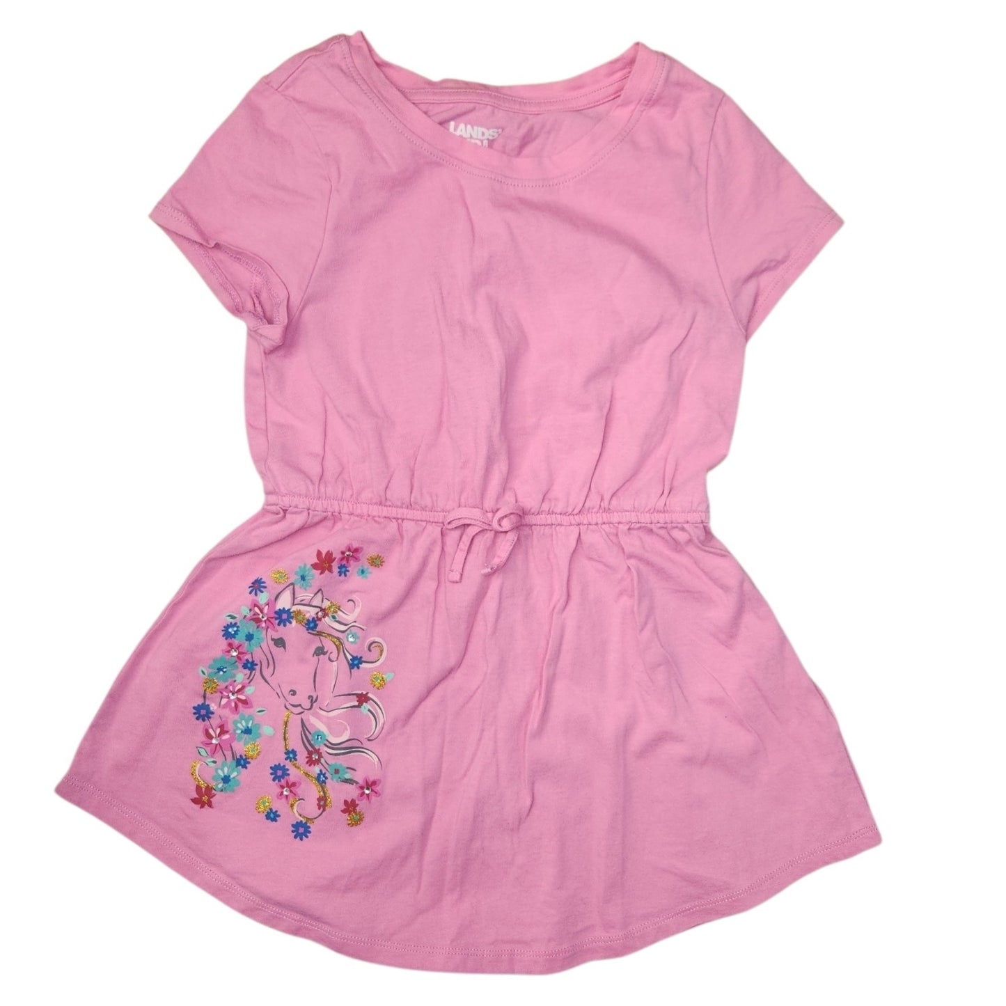 Lands End Pink Youth Size 8 Girl's SSTop
