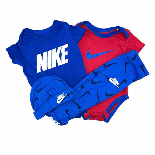 Nike (B) Blue Infant Size 3 MO Boy's 3PC Casual