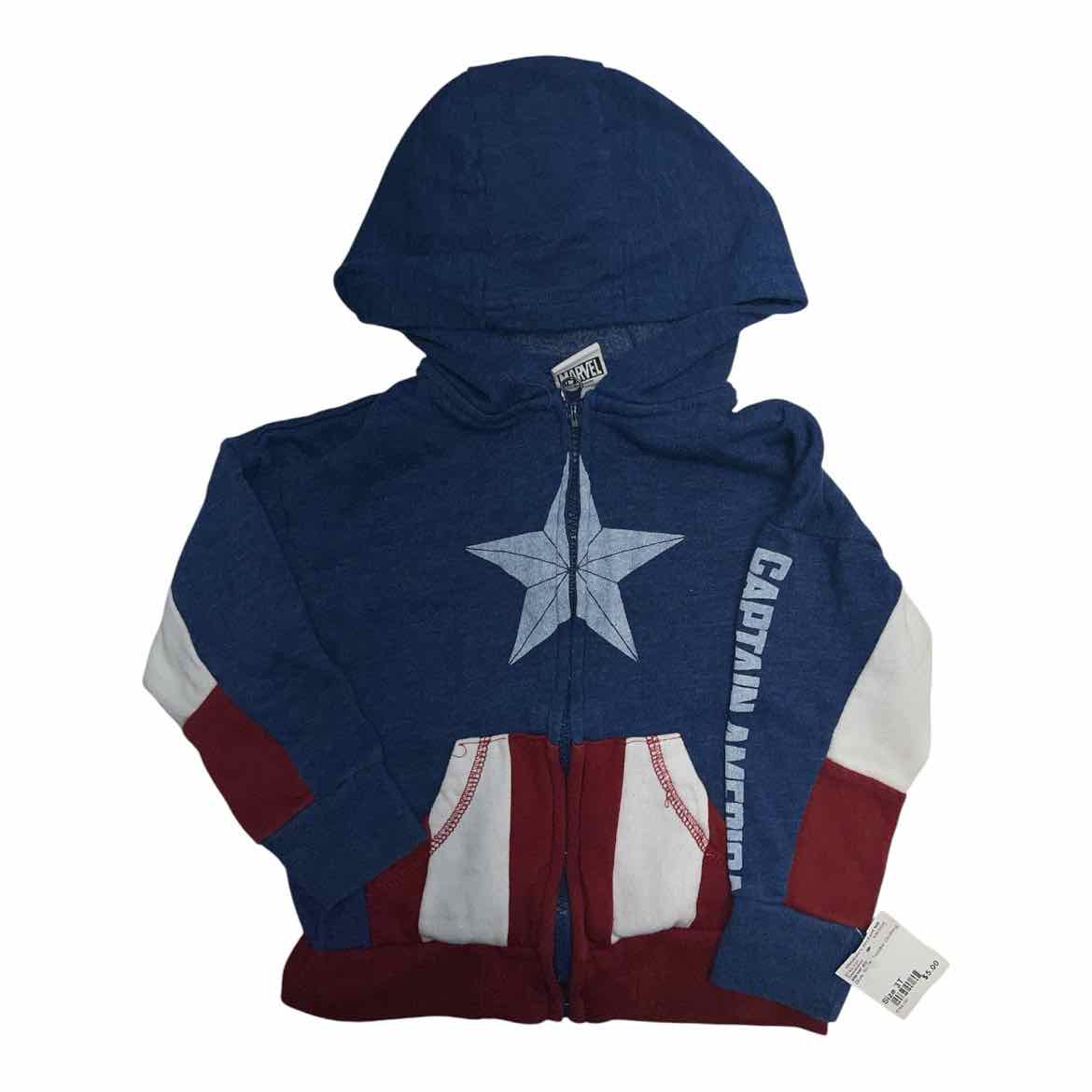 Marvel (D) Blue Toddler Size 3T Boy's Sweatshirt