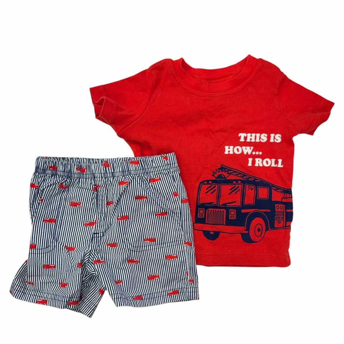 Carters (C) Red Infant Size 12 MO Boy's 2PC Casual