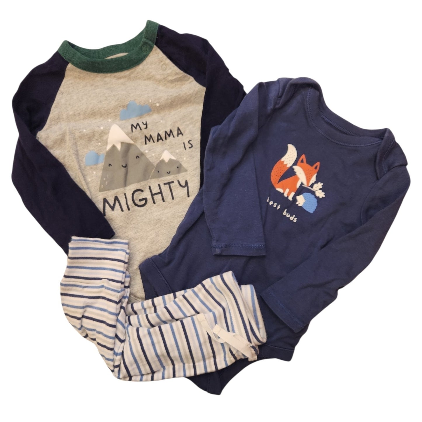 Gap (B) Blue Infant Size 6-12 MO Boy's 3PC Casual