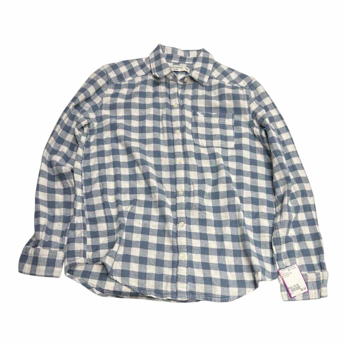 Abercrombie (B) Blue Youth Size 14-16 ButtondownLS