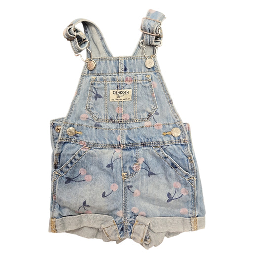 OshKosh BGosh (B) Blue Infant Size 6-9 MO Girl's Overall Short
