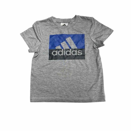 Adidas (B) Grey Toddler Size 2T Boy's AthleticTopSS