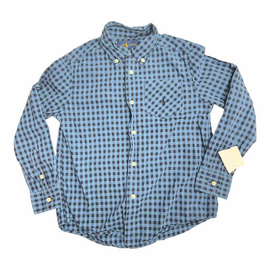 Ralph Lauren (A) Blue Youth Size 6 Boy's ButtondownLS