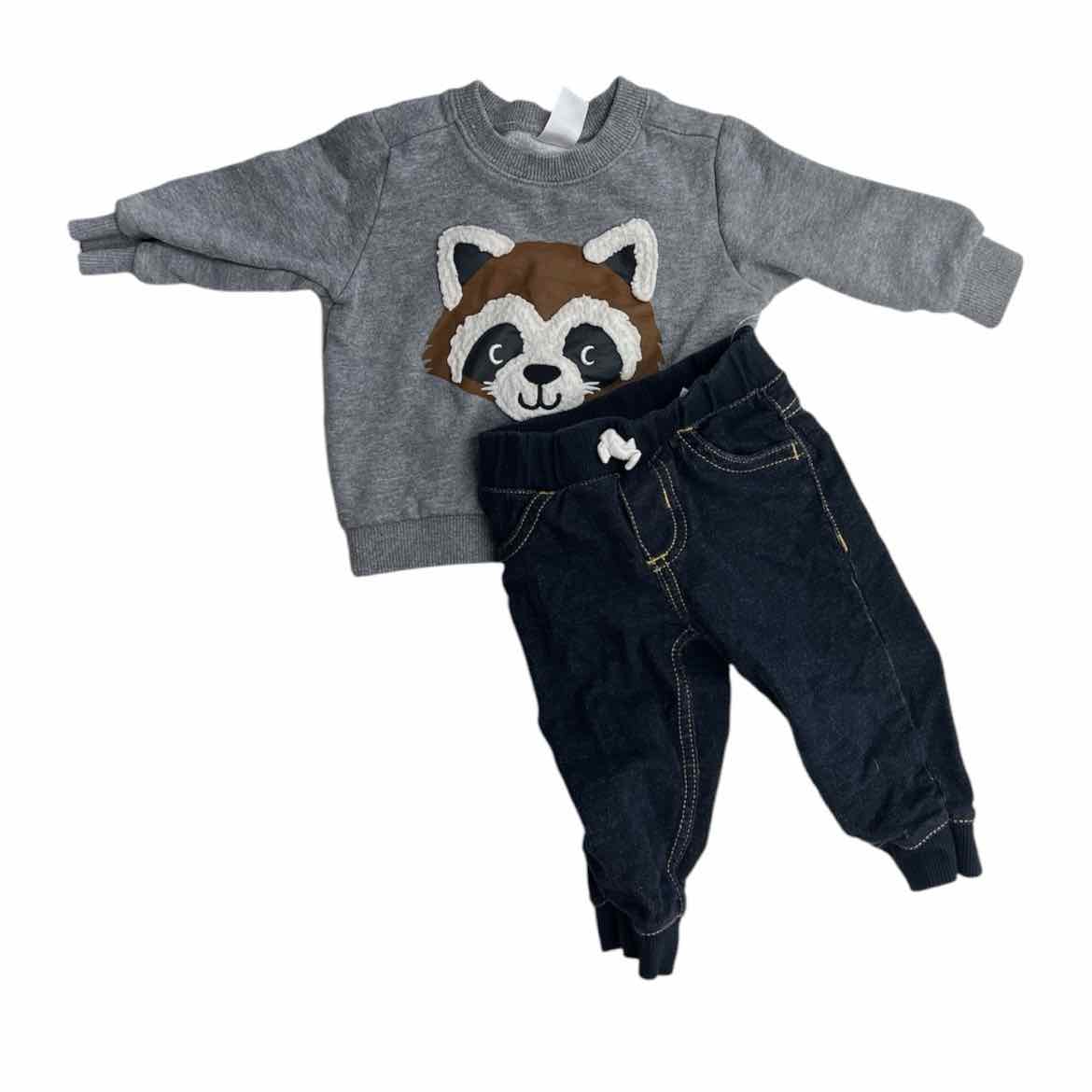Carters (C) Grey Infant Size 9 MO Boy's 2PC Casual