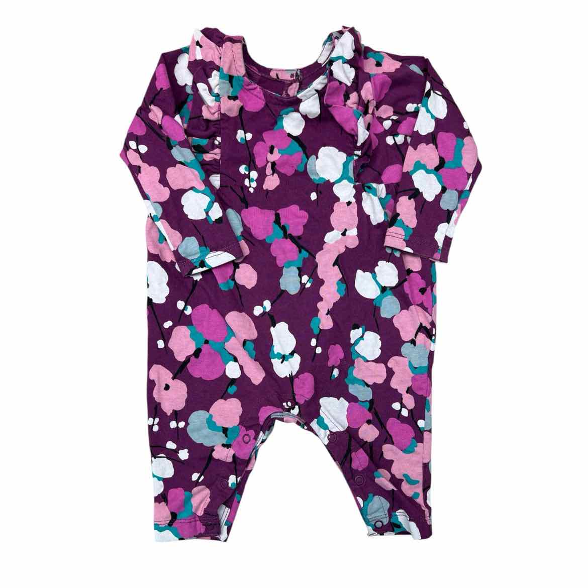 Tea Collection (A) Purple Print Infant Size 0-3 MO Girl's 1PC Casual