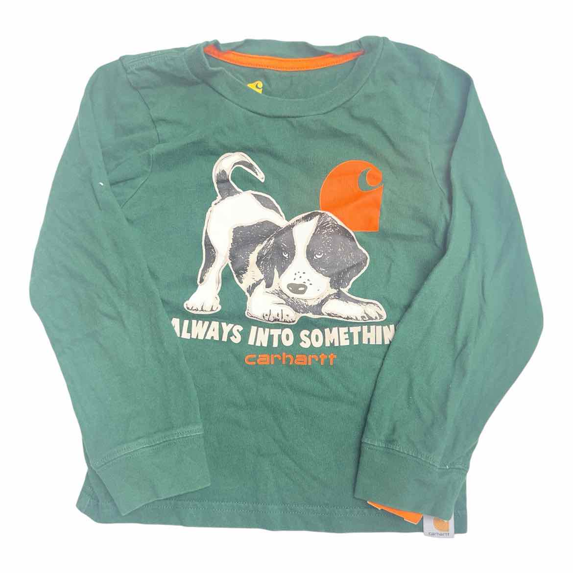 Carhartt (A) Green Toddler Size 3T Boy's LSTopBasic