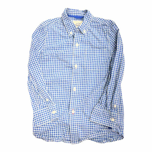 Mini Boden (A) Blue Youth Size 6-7 Boy's ButtondownLS