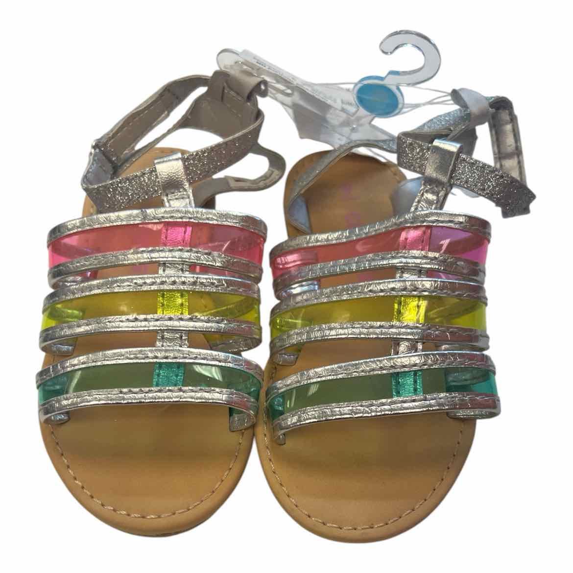 Carters (C) Silver Toddler Shoe Size 9 (Toddler) Girl's SandalsBasic