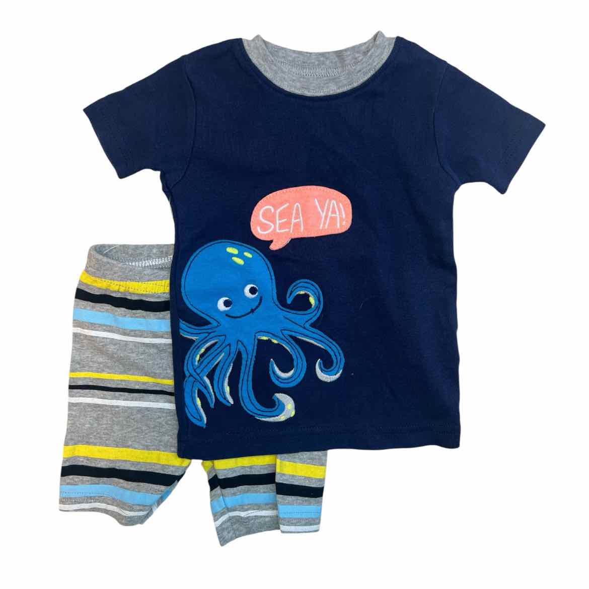 Carters (C) Navy Infant Size 12 MO Boy's 2PCSleepwear