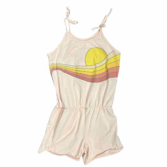 Tiny Whales Pink Youth Size 7 Girl's CasualRomper
