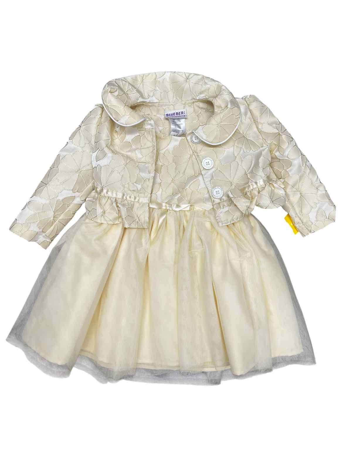 Blueberi Blvd. (C) Yellow Toddler Size 2T Girl's PartyDress