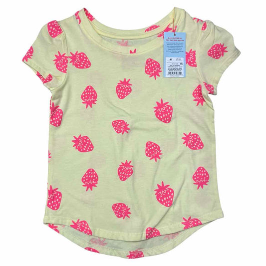 Cat and Jack (D) Yellow Toddler Size 4T Girl's SSTopBasic
