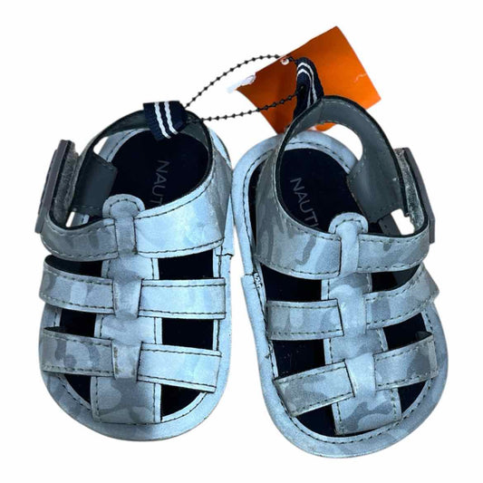 Nautica (B) Infant Shoe Size 2 (Infant) Grey Boy's SandalsBasic